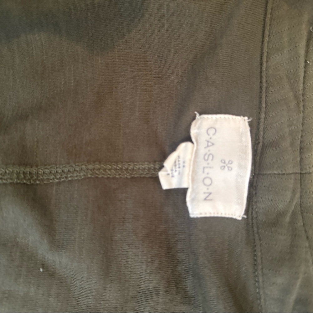 Caslon Olive Green Draped Collar Knot Blazer - Picture 6 of 6